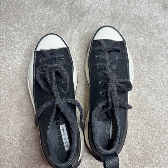 Converse Run star Hike black platform canvas sneaker w9.5/m6 - Picture 7 of 9